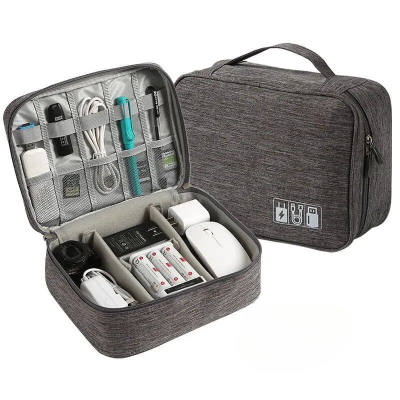 Coffee Equipment Bag - กระเป๋าเก็บสายเคเบิลกันน้ําดิจิตอลอิเล็กทรอนิกส์แบบพกพา USB Data Line Charger ปลั๊กกระเป๋าเดินทาง