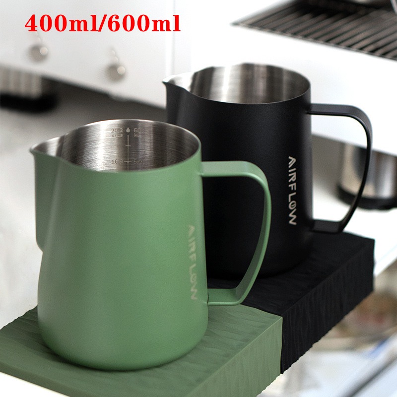 Milk Steaming Pitcher - 400 ml/600 ml สแตนเลสสตีลกาแฟ Latte Art