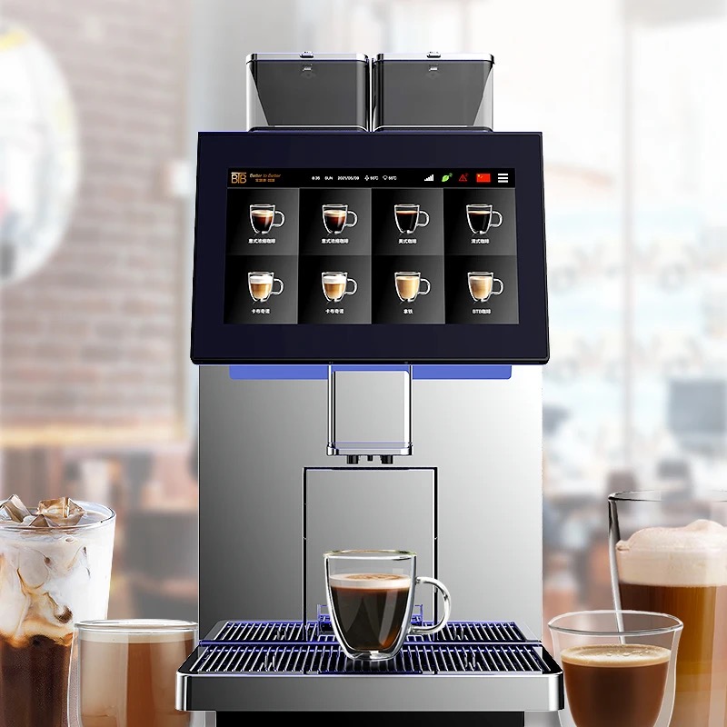 Coffee Equipment Espresso - เครื่องชงกาแฟอัตโนมัติแบบ Bean-to-Cup ขนาด 11.6 นิ้ว พร้อมหน้าจออัจฉริยะ
