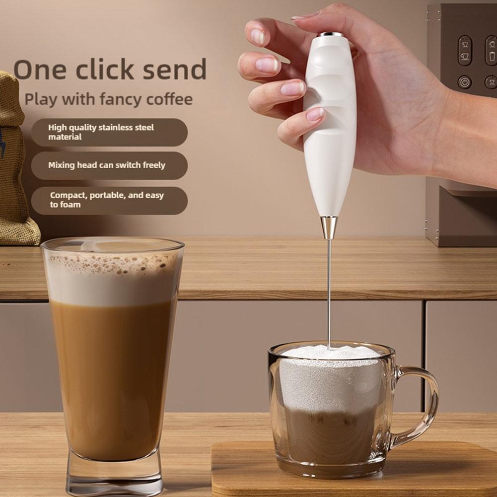 Milk Steaming Pitcher - เครื่องตีฟองนมขนาดเล็กแบบชาร์จ USB เครื่องผสมฟองนม เครื่องผสมนมกาแฟ เครื่องผสมอาหารไฟฟ้า เครื่องตีไข่
