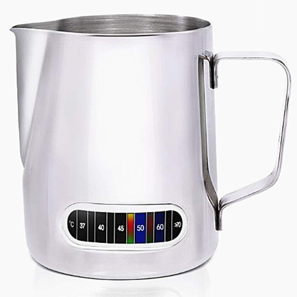 เหยือกตีฟองนมพร้อมเทอร์โมมิเตอ - Milk Steaming Pitcher บทวิจารณ์และราคา