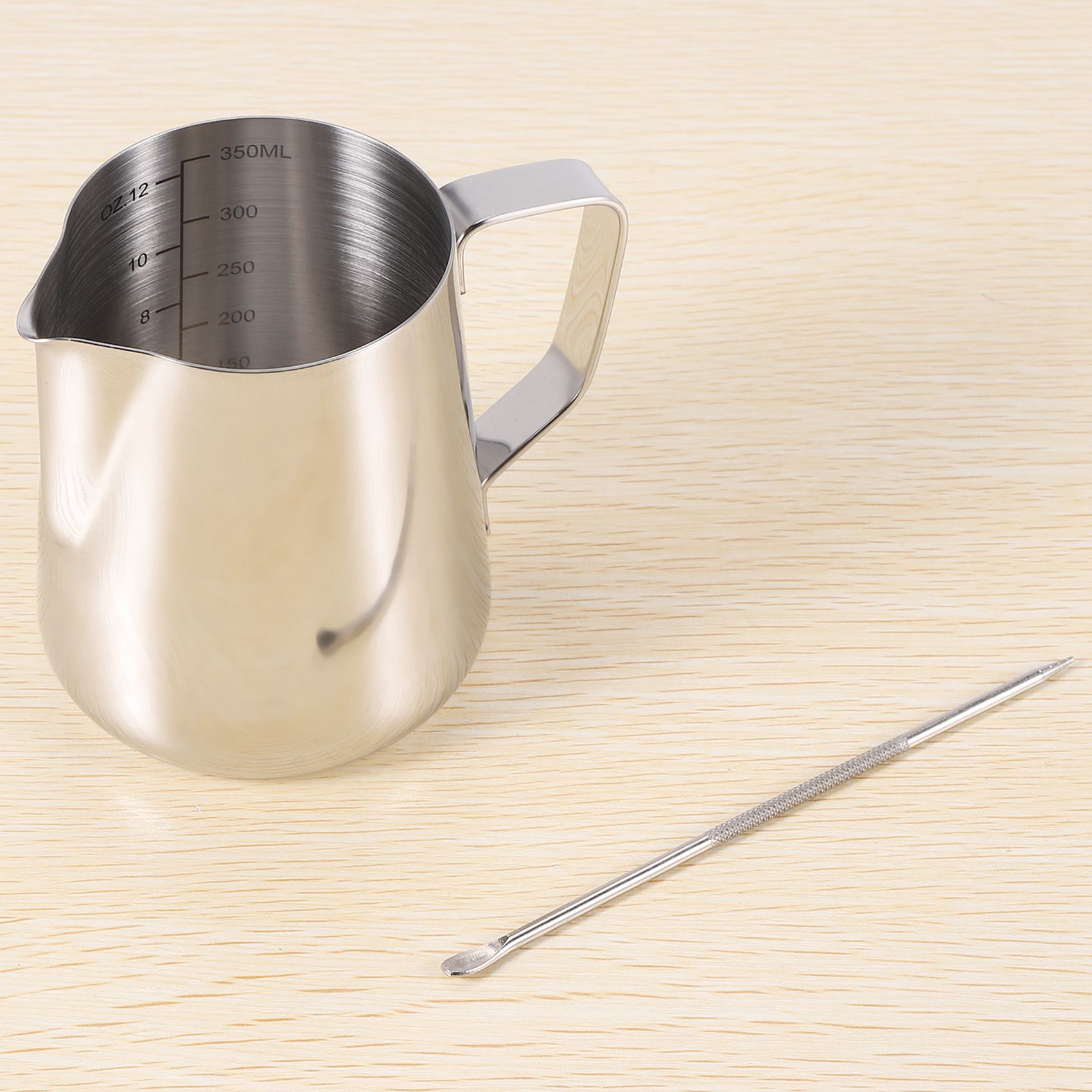 เหยือกตีฟองนม 350 มล. (12 ออนซ - Milk Steaming Pitcher บทวิจารณ์และราคา